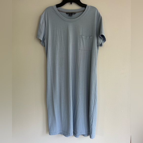 FREE FLY Bamboo Flex Pocket Dress Heather Coastal Sage UPF 50 Quick-Dry Soft | M - Picture 3 of 11